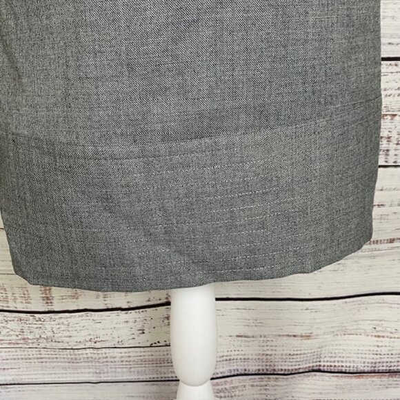 GAP Women’s Wool Blend Gray Shift Dress Size 0 XS Scoop Neck Short Sleeve - Picture 5 of 15